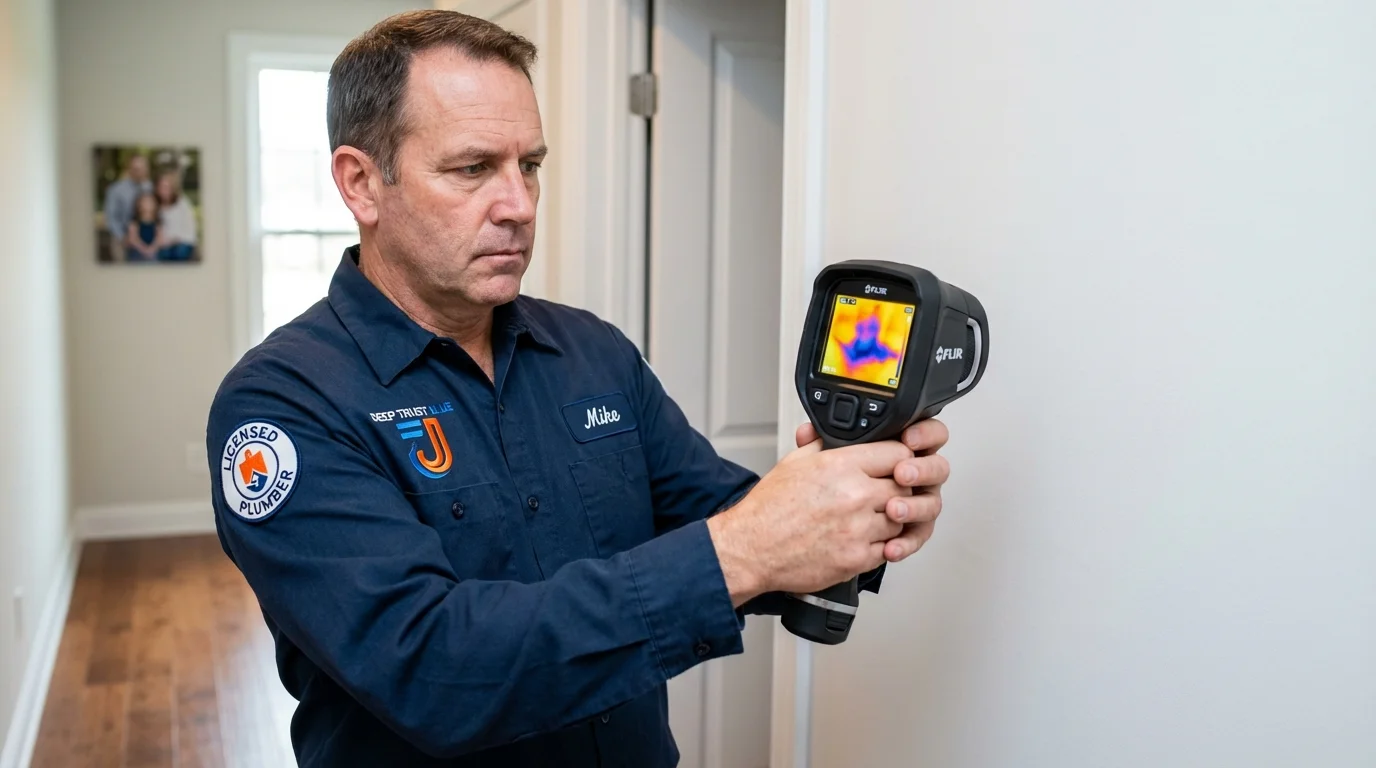 Thermal imaging leak detection by Johns Plumbing LLC in Aitkin